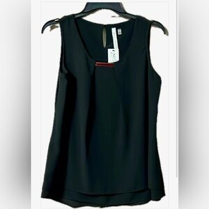 Sleeveless Black Dress Blouse by NY Collection Sz S NWT